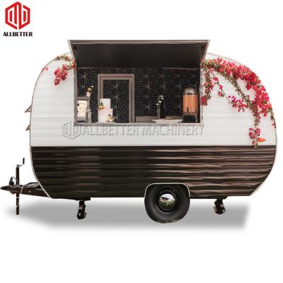 Street Mobile Fast Food Trailer Coffee Cart Ice Cream Truck Kiosk Mobile Bar Trailer For Sale European Mobile Bar Trailer