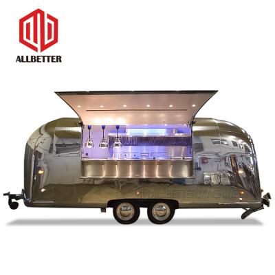 Airstream Food Truck Pizza Truck Bbq Mobile Kitchen Fast Food Mobile Restaurant Trailer Taco Hot Dog Beer Bar Cart Mobile Food Trailer